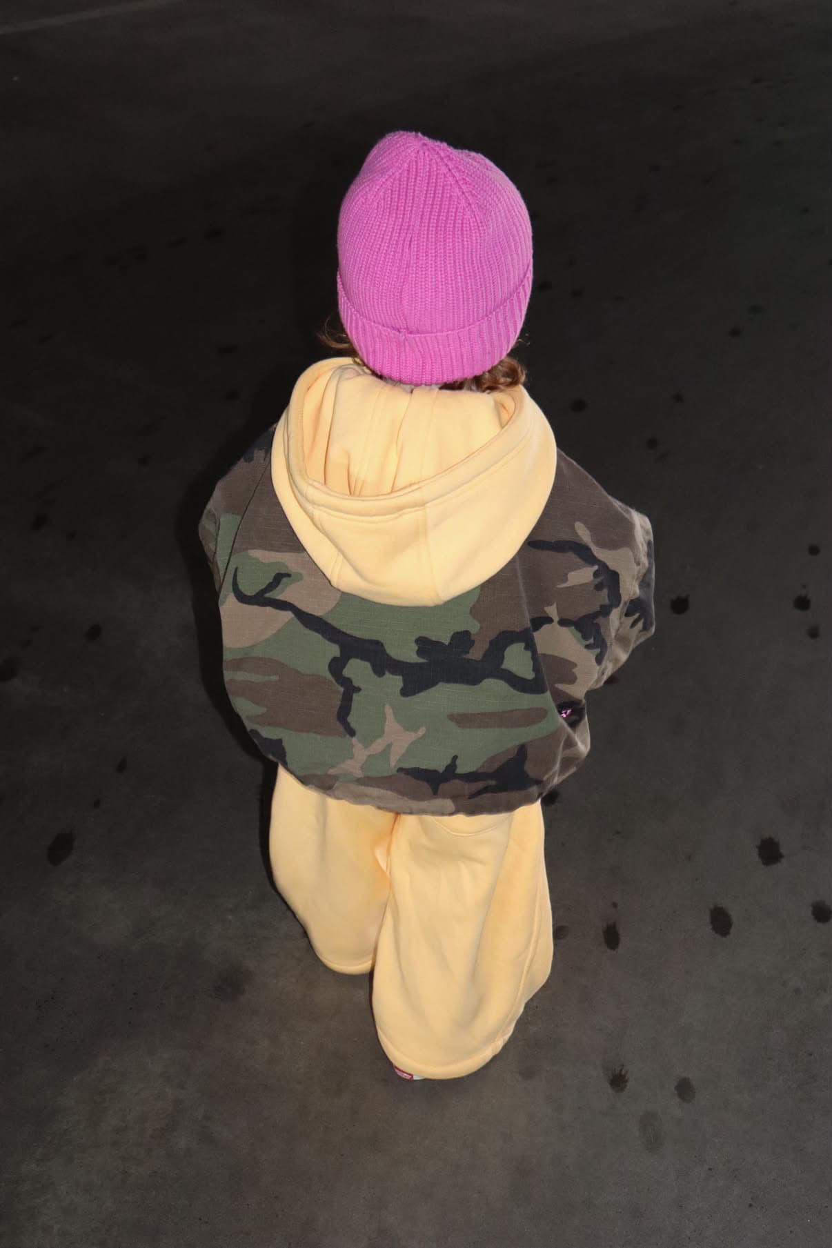 The barrel leg tracksuit hoodie - yellow