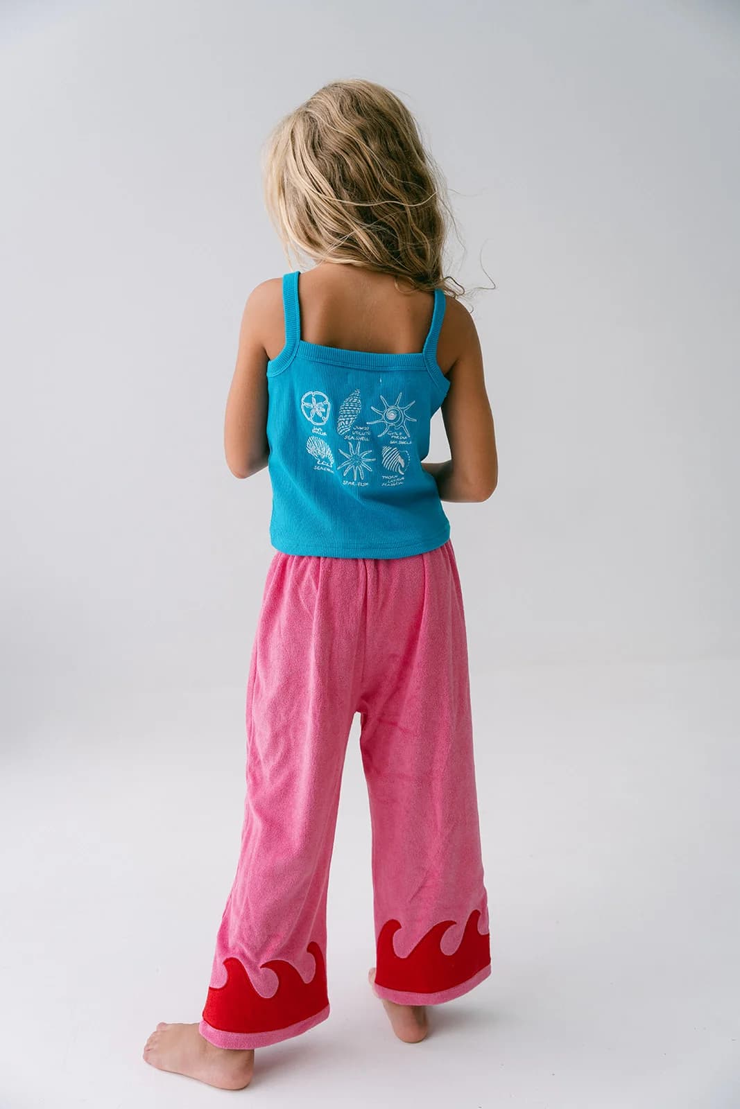 Wave pants pink/red