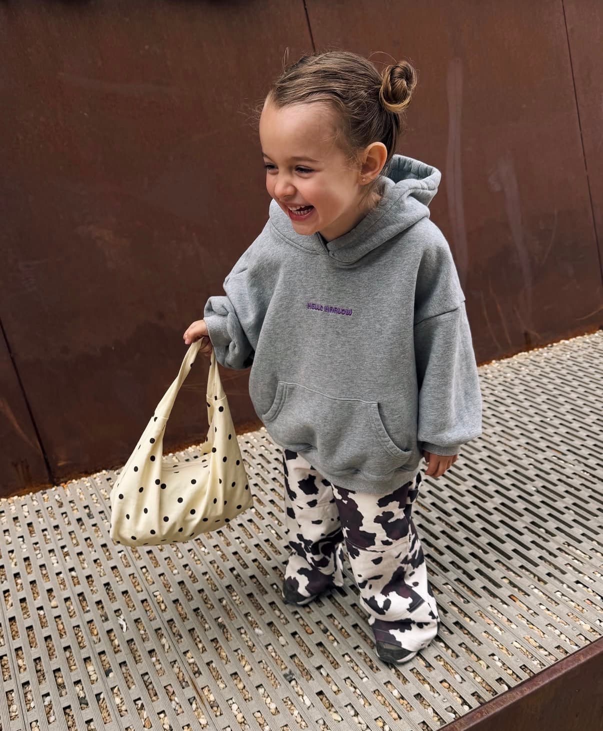 Hello Harlow grey hoodie