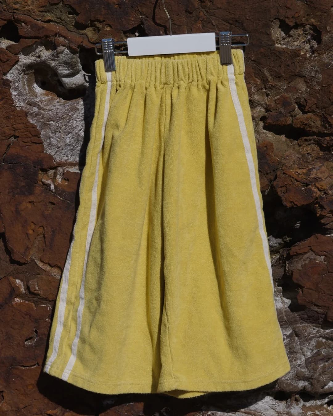 Terry Towelling Pants Yellow