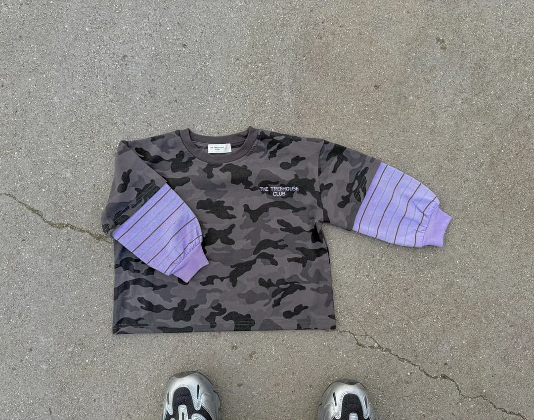 Longsleeve camo Purple