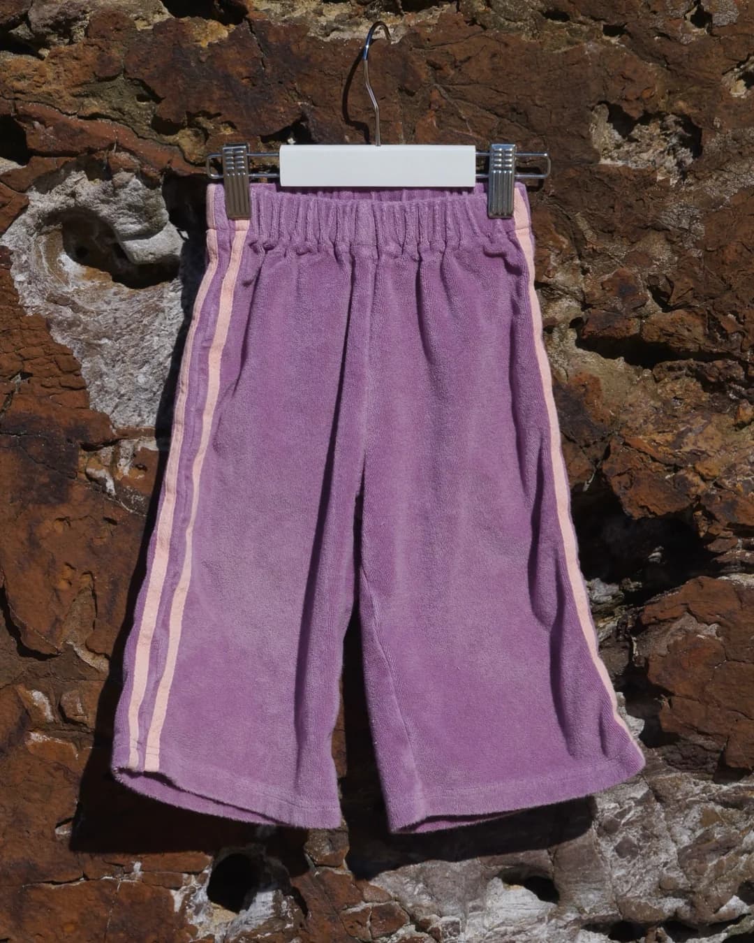 Terry Towelling Pants Purple