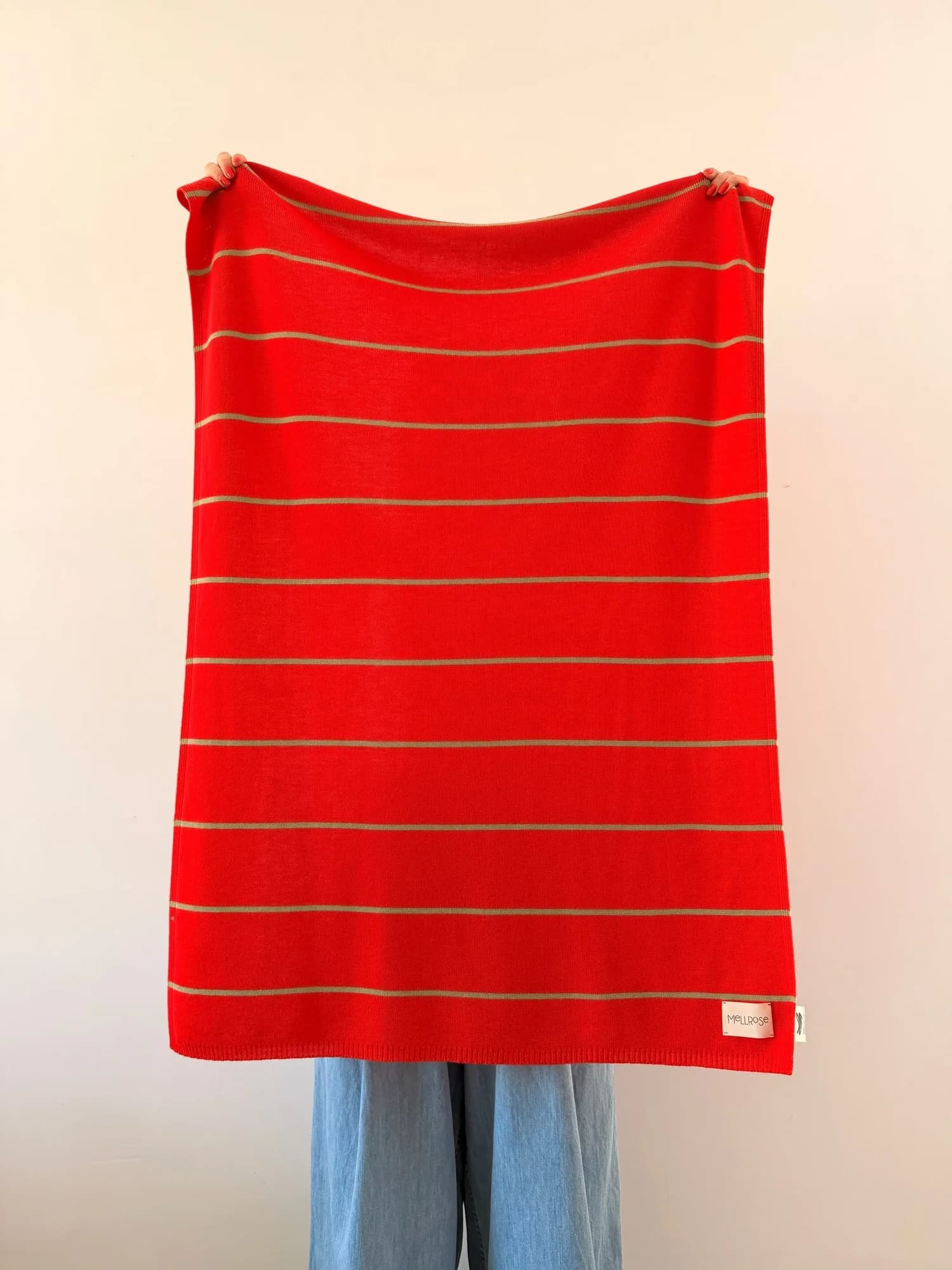 Merino wol blanket bloodorange