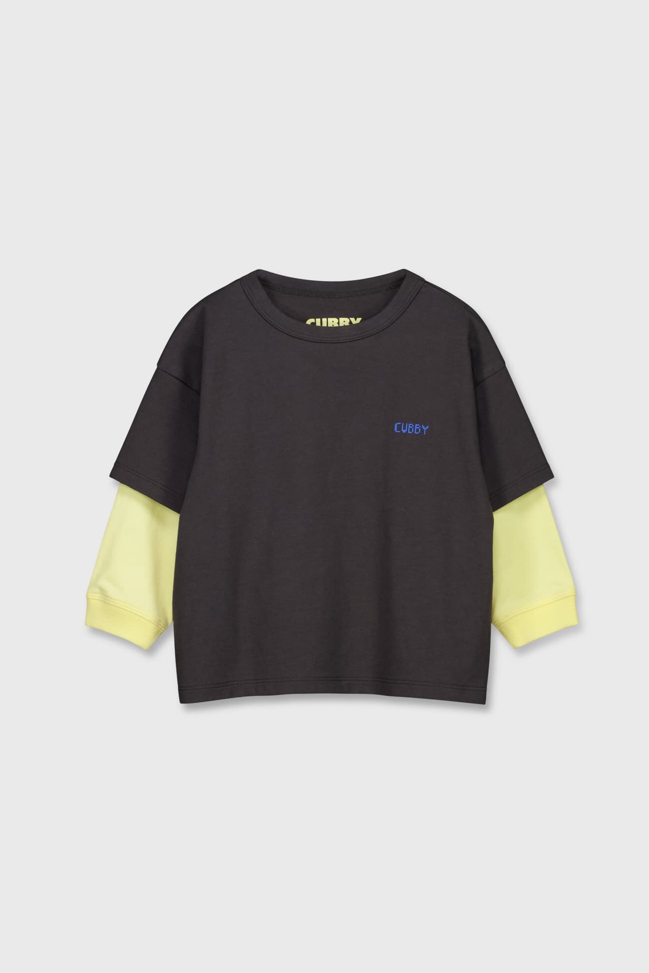 Dusty Layered Top Coal/Butter