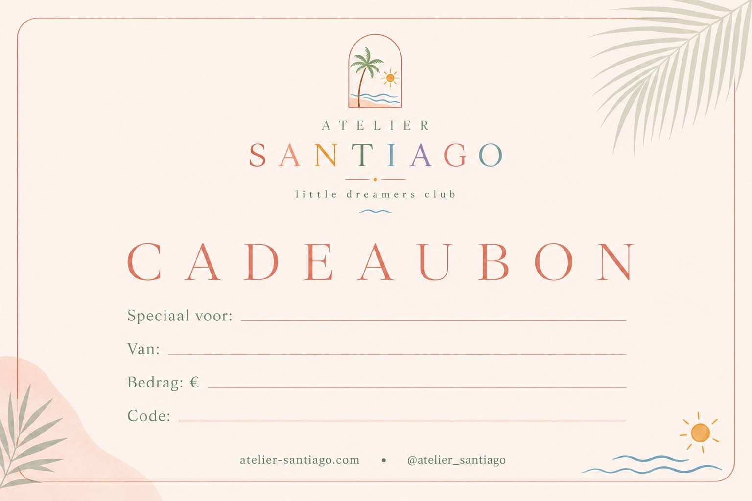 Atelier Santiago cadeaubon